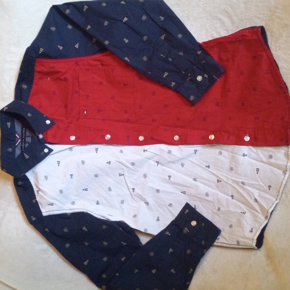 Boys Tommy Hilfiger button up size 16/18